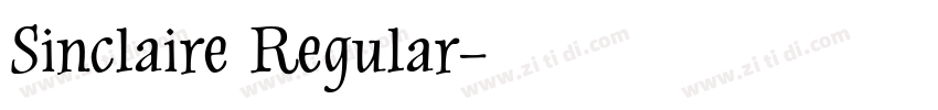 Sinclaire Regular字体转换
